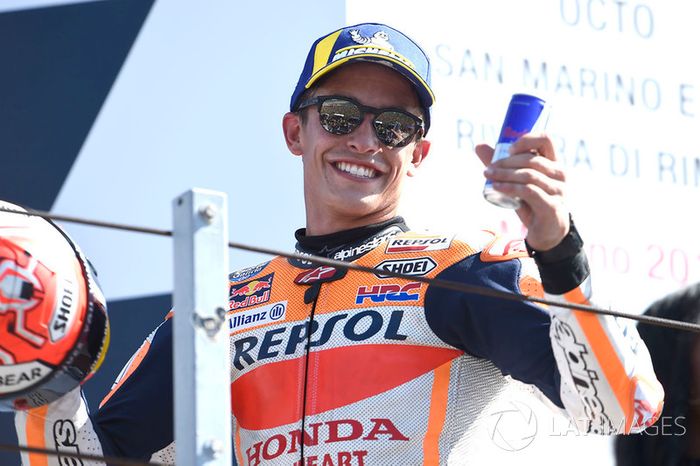 Podio: segundo clasificado Marc Marquez, Repsol Honda Team