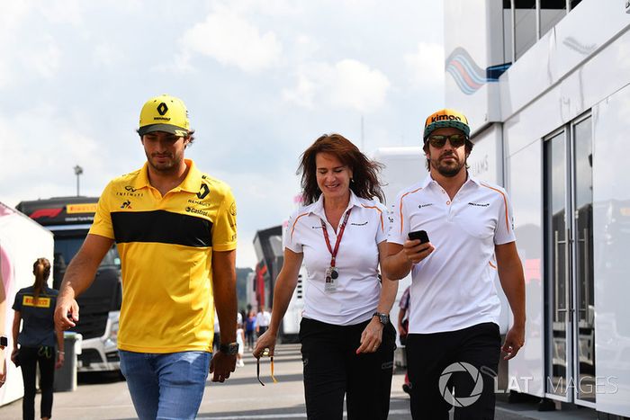 Carlos Sainz Jr., Renault Sport F1 Team, Silvia Hoffer Frangipane, McLaren y Fernando Alonso, McLaren