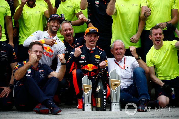 Max Verstappen, Red Bull Racing, Daniel Ricciardo, Red Bull Racing, Christian Horner, Red Bull Racing, Helmut Markko, Red Bull Racing, the Red Bull
