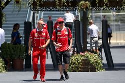 Kimi Raikkonen, Ferrari con su entrenador Mark Arnall