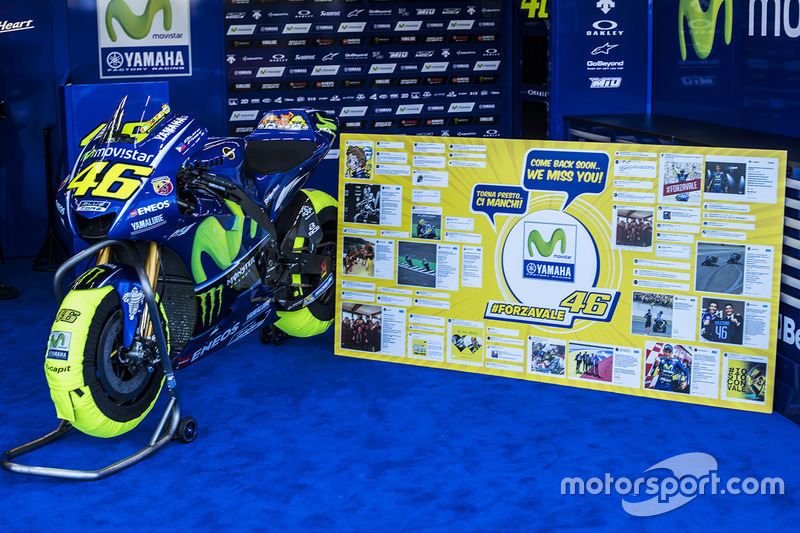 Bike des verletzten Valentino Rossi, Yamaha Factory Racing