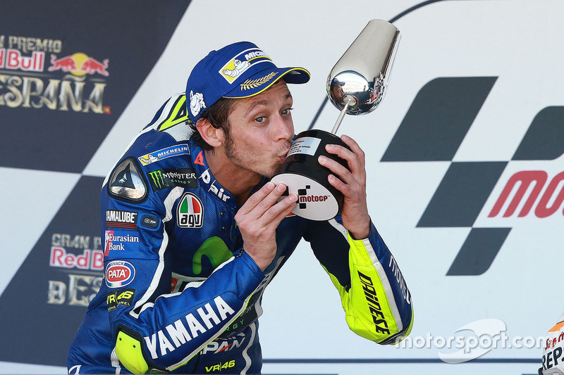 7. Podium: Winner Valentino Rossi, Yamaha Factory Racing