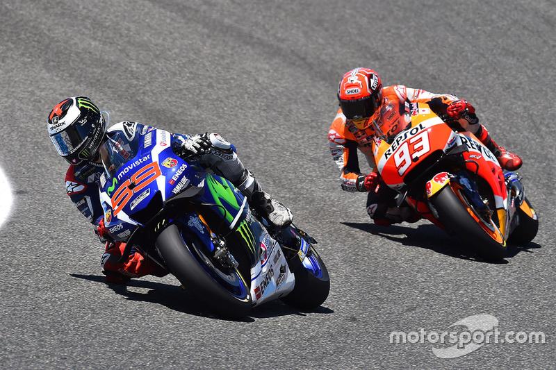 Jorge Lorenzo, Yamaha Factory Racing and Marc Marquez, Repsol Honda Team