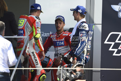Andrea Iannone, Ducati Team, Andrea Dovizioso, Ducati Team, Jorge Lorenzo, Yamaha Factory Racing