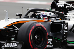 Sergio Perez, Sahara Force India F1 VJM09 avec le Halo