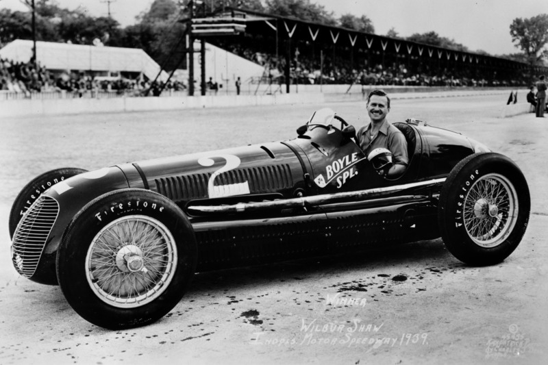 Race winner Wilbur Shaw