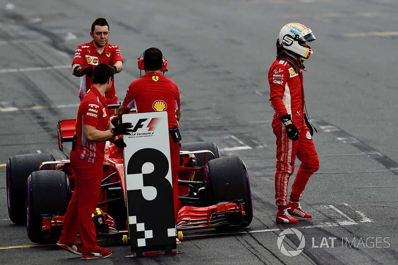 Sebastian Vettel, Ferrari in parc ferme