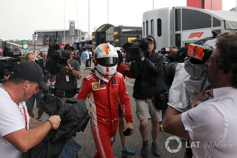 Sebastian Vettel, Ferrari tras su accidente