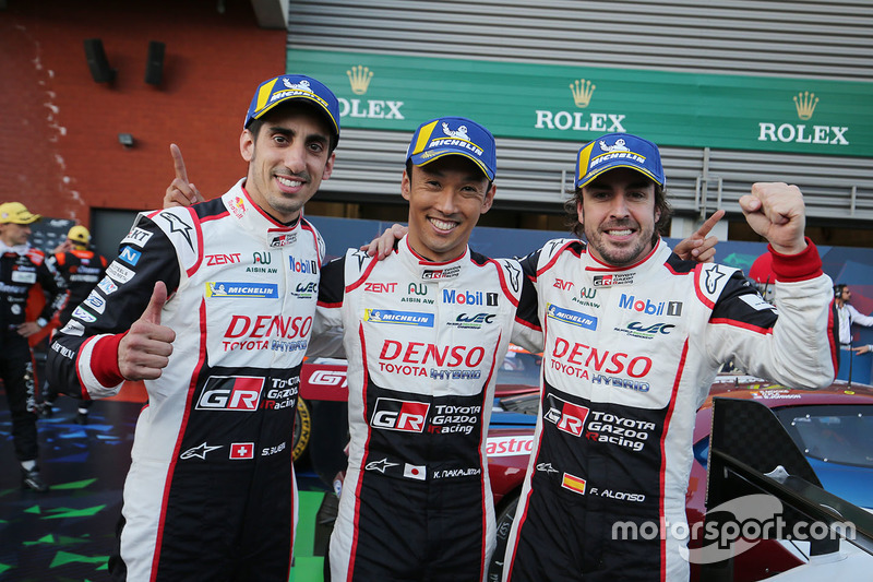 Yarış galibi#8 Toyota Gazoo Racing Toyota TS050: Sébastien Buemi, Kazuki Nakajima, Fernando Alonso