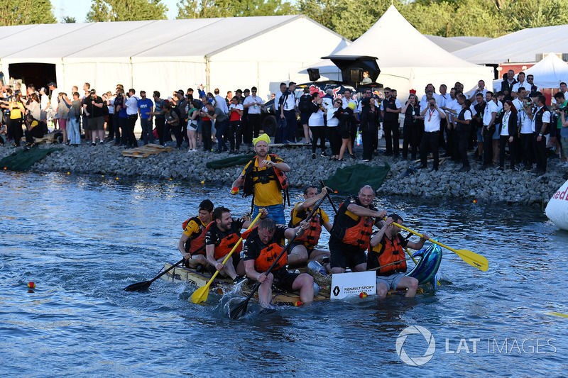 Red Bull Racing at the raft race