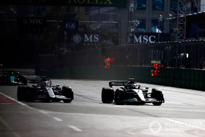 Lewis Hamilton, Mercedes W13, Yuki Tsunoda, AlphaTauri AT03