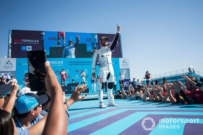 Ganador, Sam Bird, Envision Virgin Racing celebra