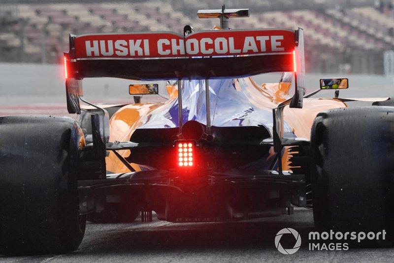Detalle del coche de Lando Norris, McLaren MCL34