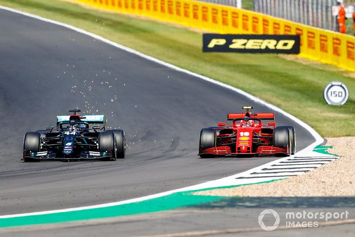 Lewis Hamilton, Mercedes F1 W11, Charles Leclerc, Ferrari SF1000