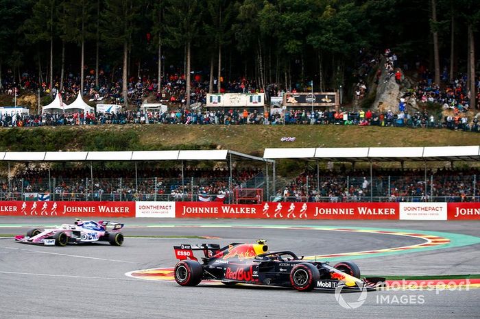 Alex Albon, Red Bull RB15, Lance Stroll, Racing Point RP19
