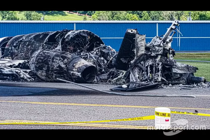 Dale Earnhardt Jr. plane crash wreckage
