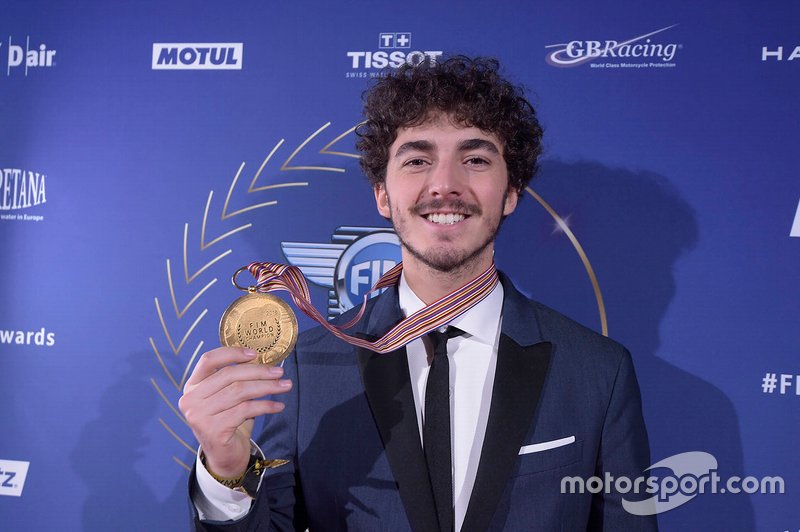 Il campione della Moto2 Francesco Bagnaia