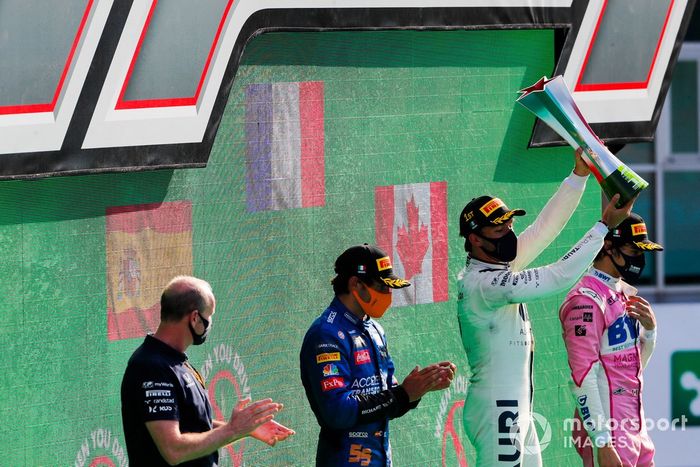 4- GP de Italia 2020  (24 años, 1 mes y 24 días): 3º Lance Stroll, 2º Carlos Sainz, 1º Pierre Gasly