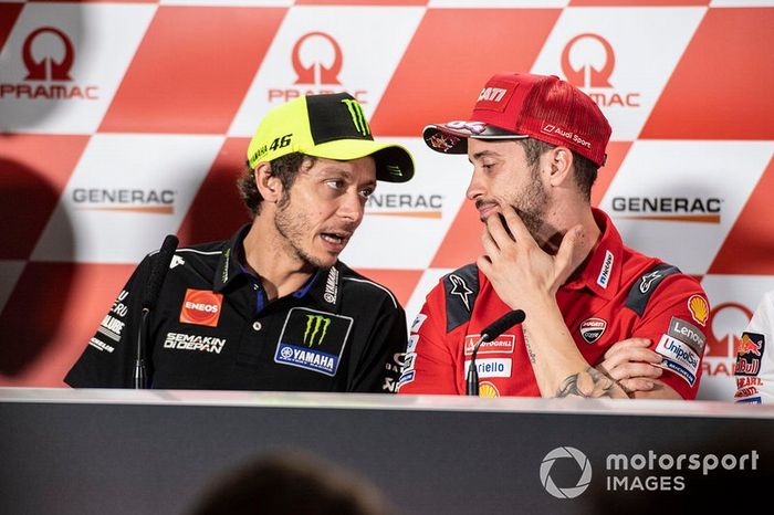 Valentino Rossi, Yamaha Factory Racing, Andrea Dovizioso, Ducati Team