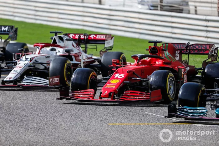 El coche de Charles Leclerc, Ferrari SF21