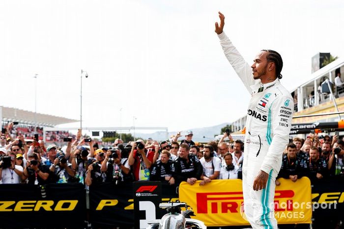 Lewis Hamilton, Mercedes AMG F1, celebra su victoria en Francia