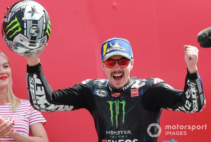 Podio: ganador Maverick Viñales, Yamaha Factory Racing
