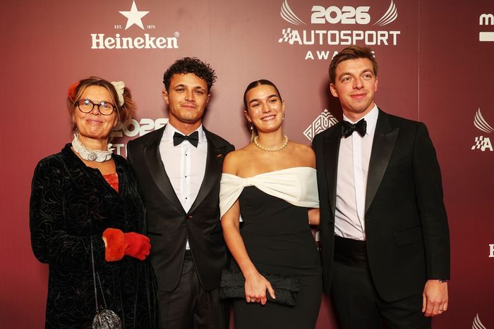 Cisca Wauman, Lando Norris, McLaren, Lando's sister Cisca and brother Oliver