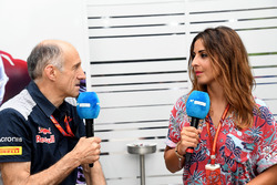 Franz Tost, Scuderia Toro Rosso Team Principal avec Noemi de Miguel, Movistar TV