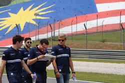 Marcus Ericsson, Sauber lors de la reconnaissance de piste
