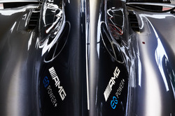 Le capot moteur de la Mercedes AMG F1 W08