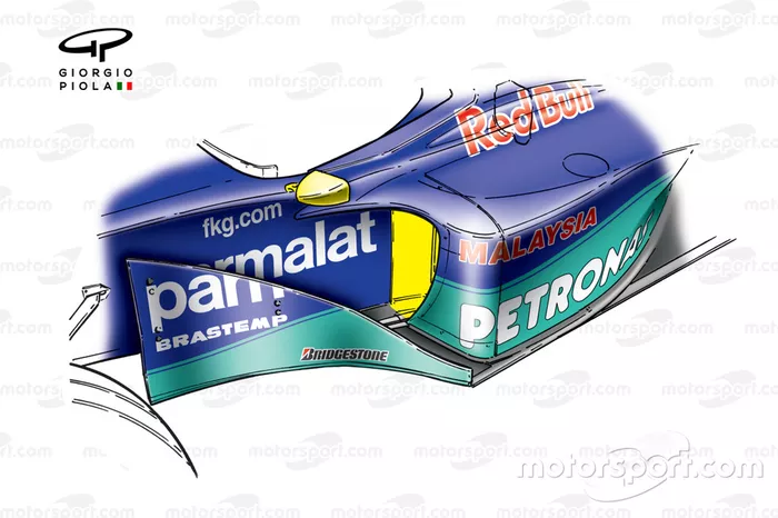 Sauber C19 2000 original sidepod detail