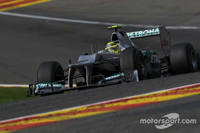 Nico Rosberg, 50 arranques de carrera Mercedes AMG F1  - Bélgica 2012