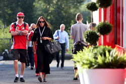 Kimi Raikkonen, Scuderia Ferrari con la moglie Minttu