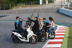 Riders at new chicane to replace turn 12