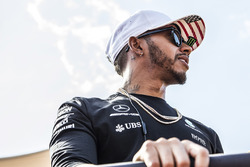 Lewis Hamilton, Mercedes AMG F1 lors de la parade des pilotes