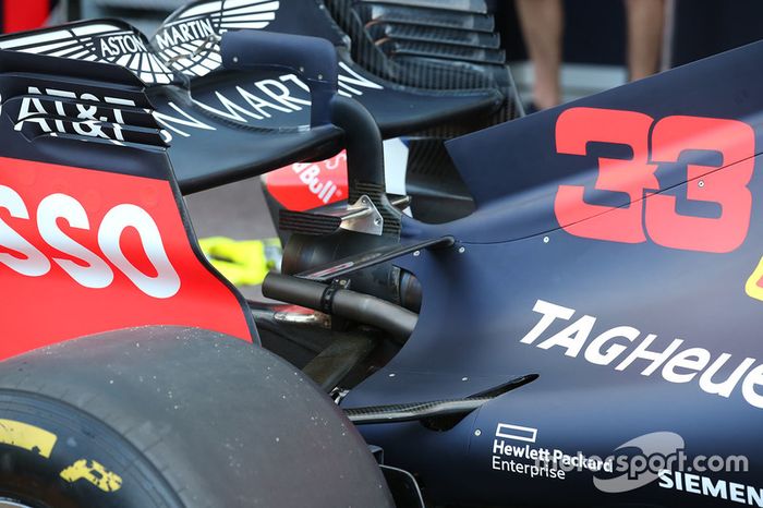 Detalle trasero del Red Bull Racing RB14