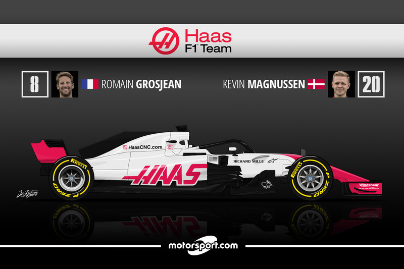 Romain Grosjean 8 Kevin Magnussen 9