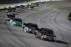 Brett Moffitt, Hattori Racing Enterprises, Toyota Tundra leads a pack