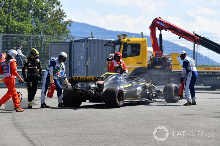 Nico Hulkenberg, Renault Sport F1 Team R.S. 18 retirada