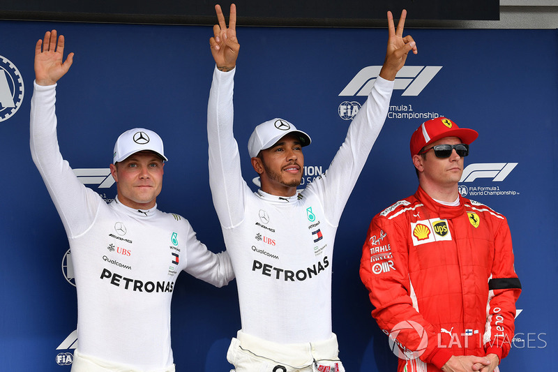 Lewis Hamilton, Mercedes AMG F1, Valtteri Bottas, Mercedes AMG F1, Kimi Raikkonen, Ferrari