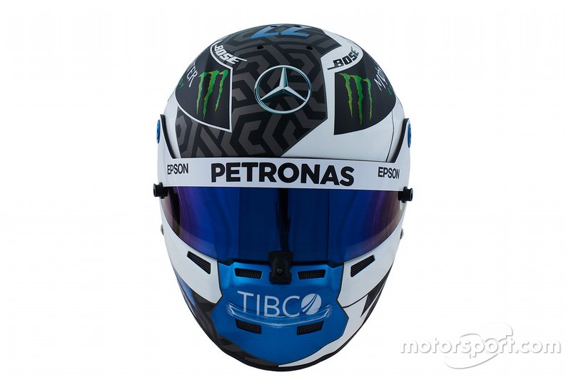Casco de Valtteri Bottas Mercedes-AMG Petronas