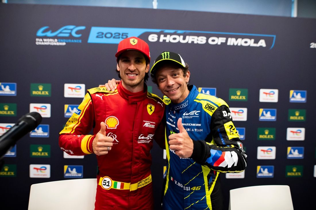 #51 AF Corse Ferrari 499P: Antonio Giovinazzi, #46 Team WRT BMW M4 LMGT3: Valentino Rossi