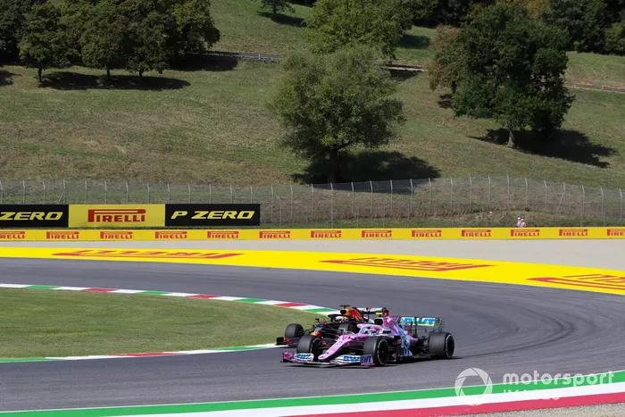 Lance Stroll, Racing Point RP20, Max Verstappen, Red Bull Racing RB16