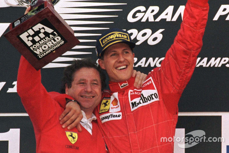 1. Michael Schumacher, Ferrari, mit Jean Todt, Ferrari-Teamchef