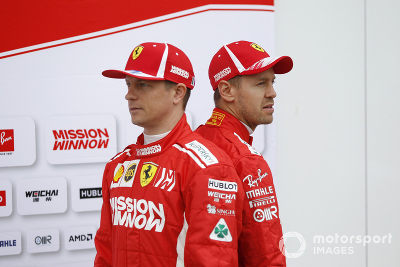 Kimi Raikkonen, Ferrari et Sebastian Vettel, Ferrari