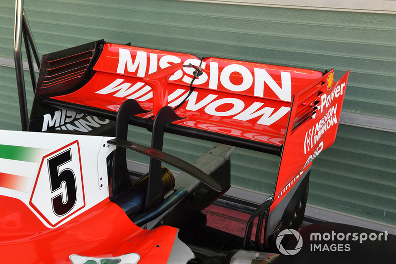Ferrari SF71H rear wing detail