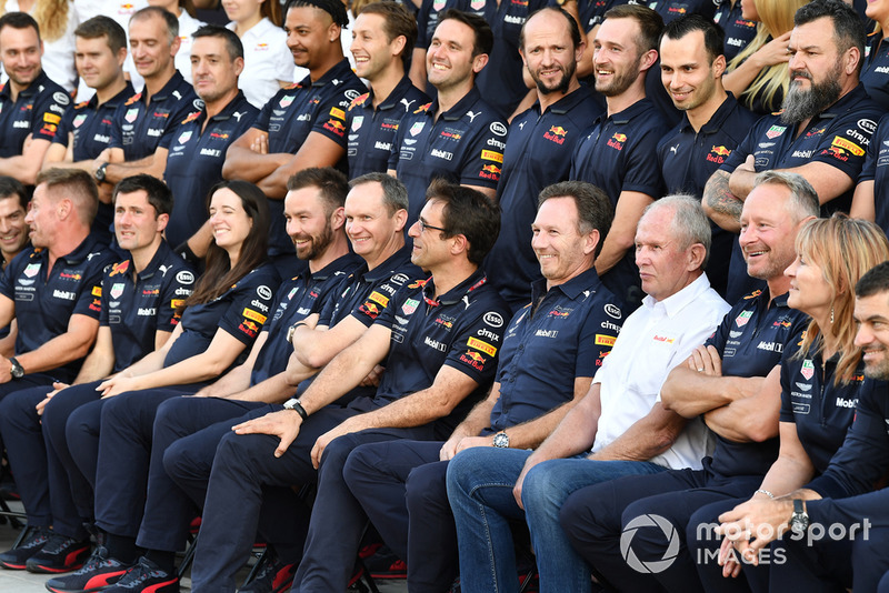 Foto di gruppo del team Red Bull Racing