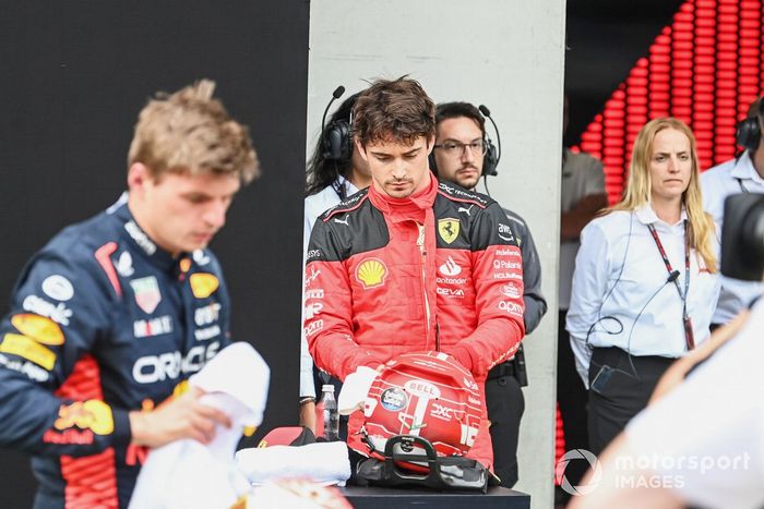 Charles Leclerc, Scuderia Ferrari, en Parc Ferme tras la clasificación