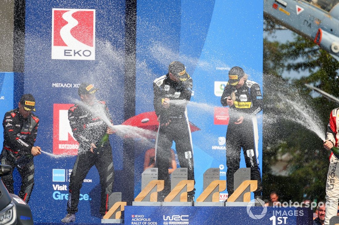 Ganador WRC2, Sami Pajari, Enni Mälkönen, Printsport Toyota GR Yaris Rally2