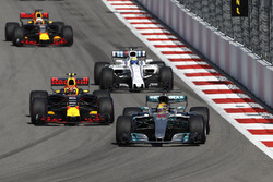 Lewis Hamilton, Mercedes AMG F1 W08, Max Verstappen, Red Bull Racing RB13, Felipe Massa, Williams FW40, Daniel Ricciardo, Red Bull Racing RB13